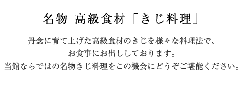 名物 高級食材「きじ料理」